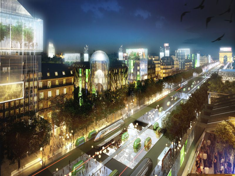 ChampsElysées 2025 flux, épaisseur, verticalité et forêt connectée